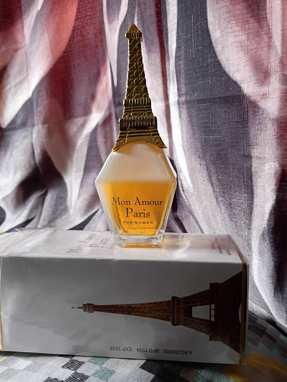 Women's Fragrance Bottle - Gold & Clear